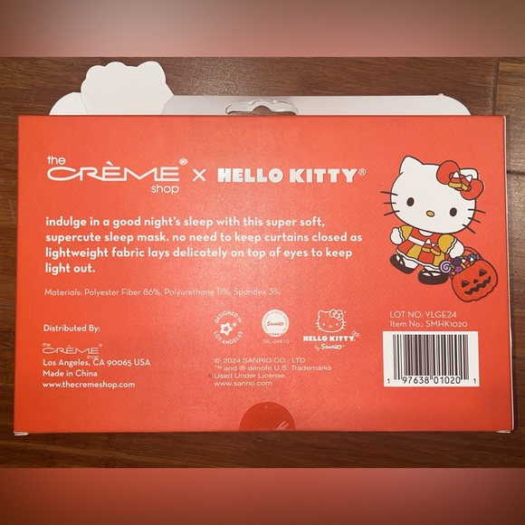 Sanrio Hello Kitty Halloween Limited Edition Eye Mask NIB NWT NEW - Picture 2 of 3